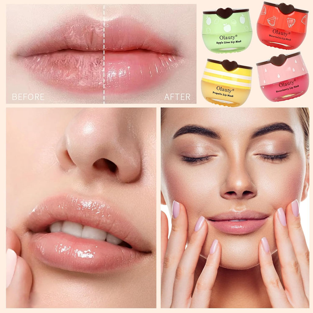 8 PCS Bee Lip Balm Lip Mask Honey Pot,Party Favors Bulk Gifts for Women