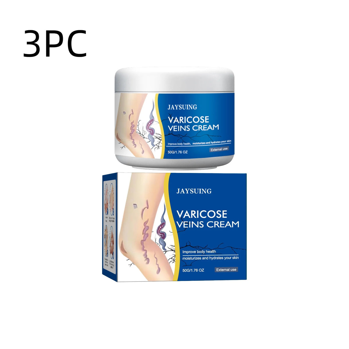 Leg Vein Repair Cream Varicose Massage Earthworm Legs