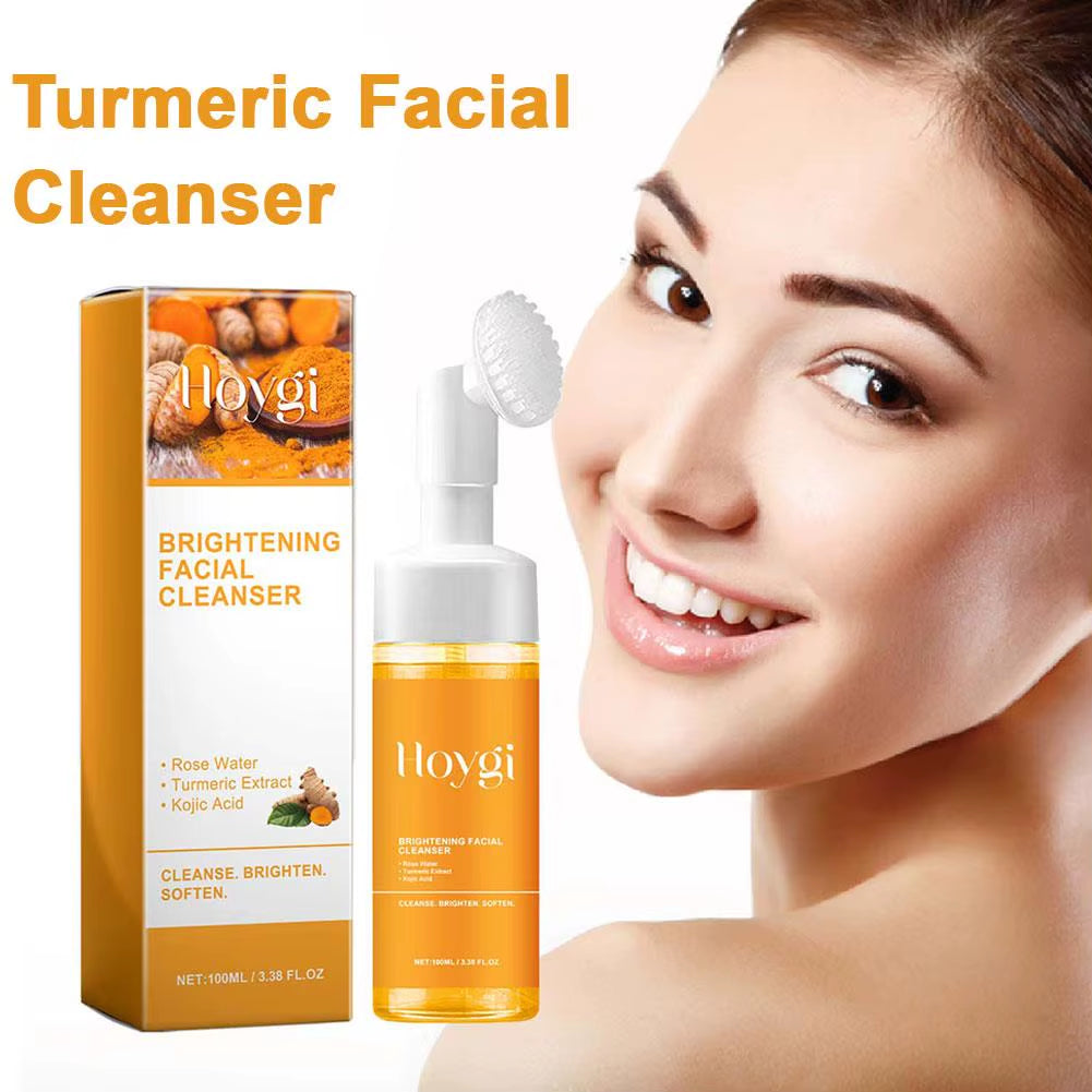 Turmeric Facial Cleanser Facial Scrub Cleansing Oil Control Blackhead Remover Shrink Pores Skin Care Body Care