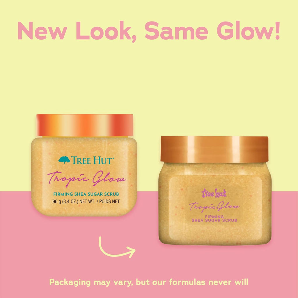 Mini Tropic Glow Body Scrub, Travel Size Sugar Scrub, 3.4 Oz
