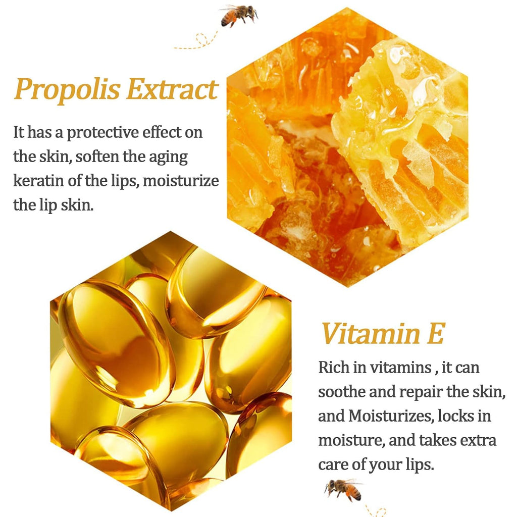 8 PCS Bee Lip Balm Lip Mask Honey Pot,Party Favors Bulk Gifts for Women