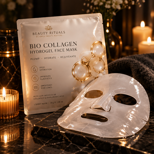 Bio Collagen Hydrogel Face Sheet Mask dark cozy hero image